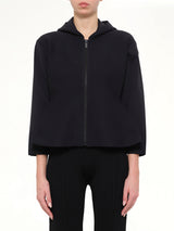 Milan Hoodie Flare Jacket in Black