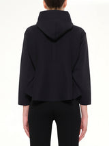 Milan Hoodie Flare Jacket in Black