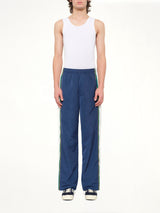 Poly Tafferta Track Pants in Navy