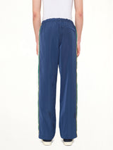 Poly Tafferta Track Pants in Navy