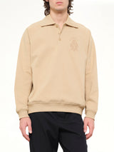 Punto Collared Sweatshirt in Beige