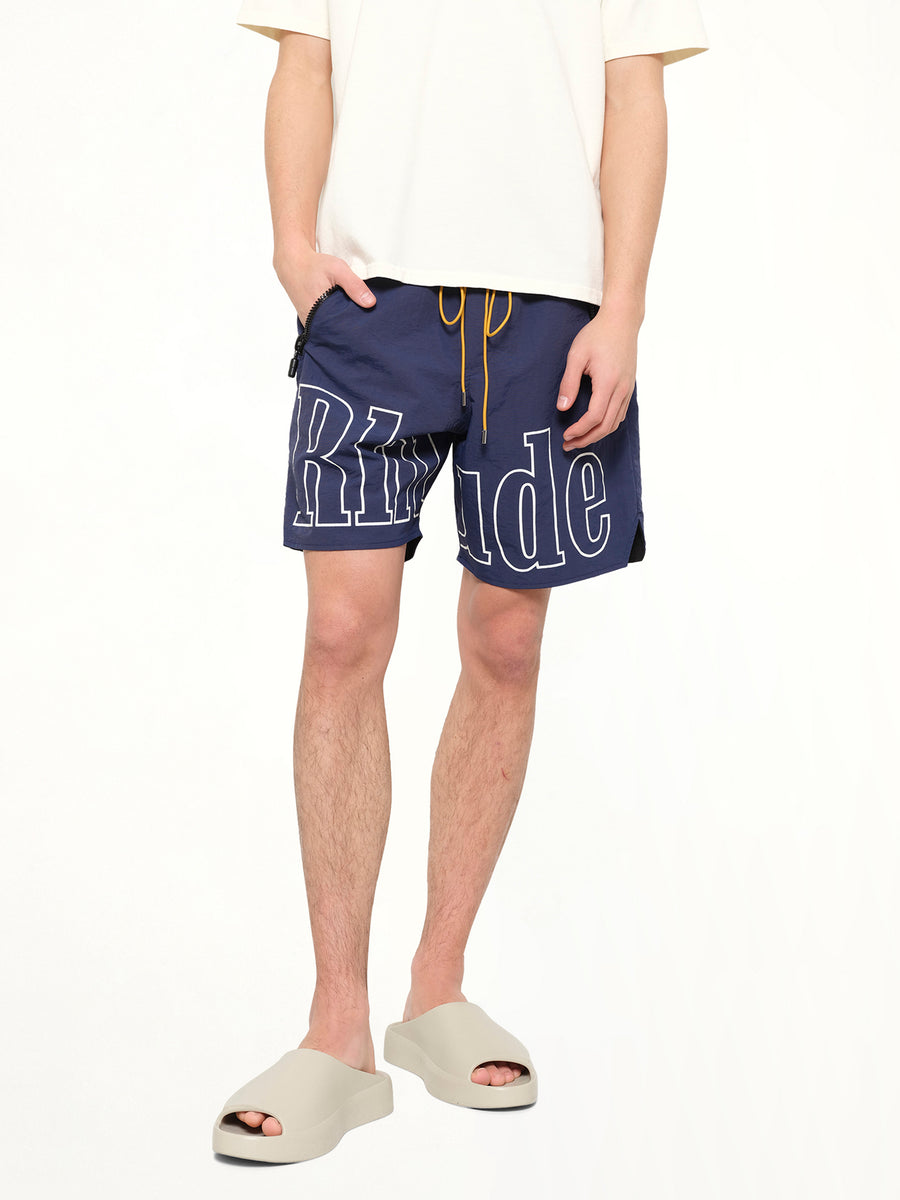 RH Logo Shorts in Navy