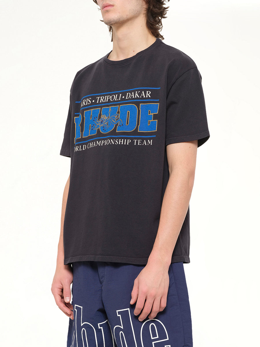 Rhude Chrono T-Shirt in Vintage Black