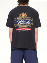 Rhude Safari Crest T-Shirt in Vintage Black