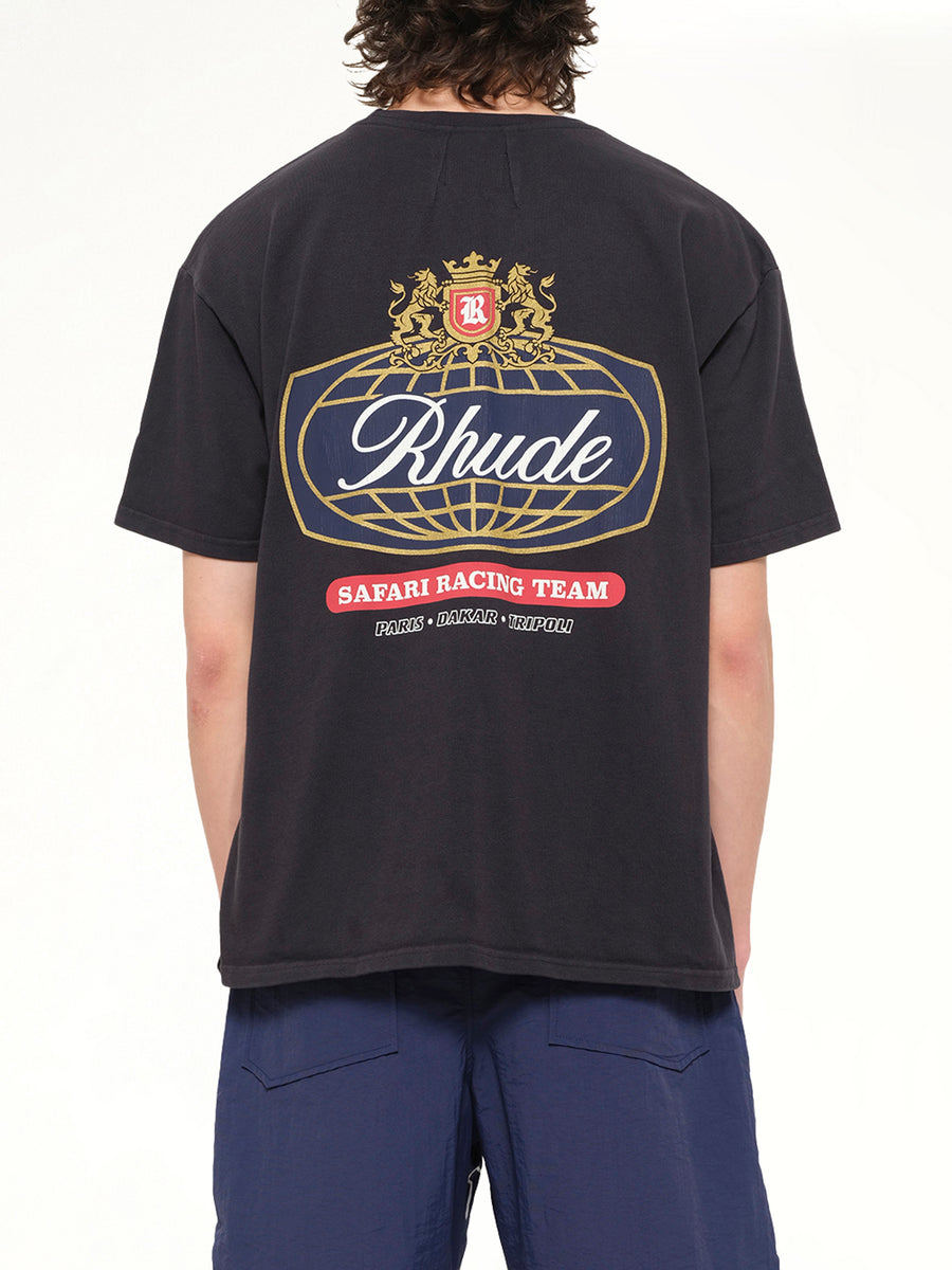 Rhude Safari Crest T-Shirt in Vintage Black