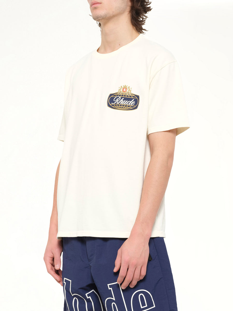 Rhude Safari Crest T-Shirt in Vintage White