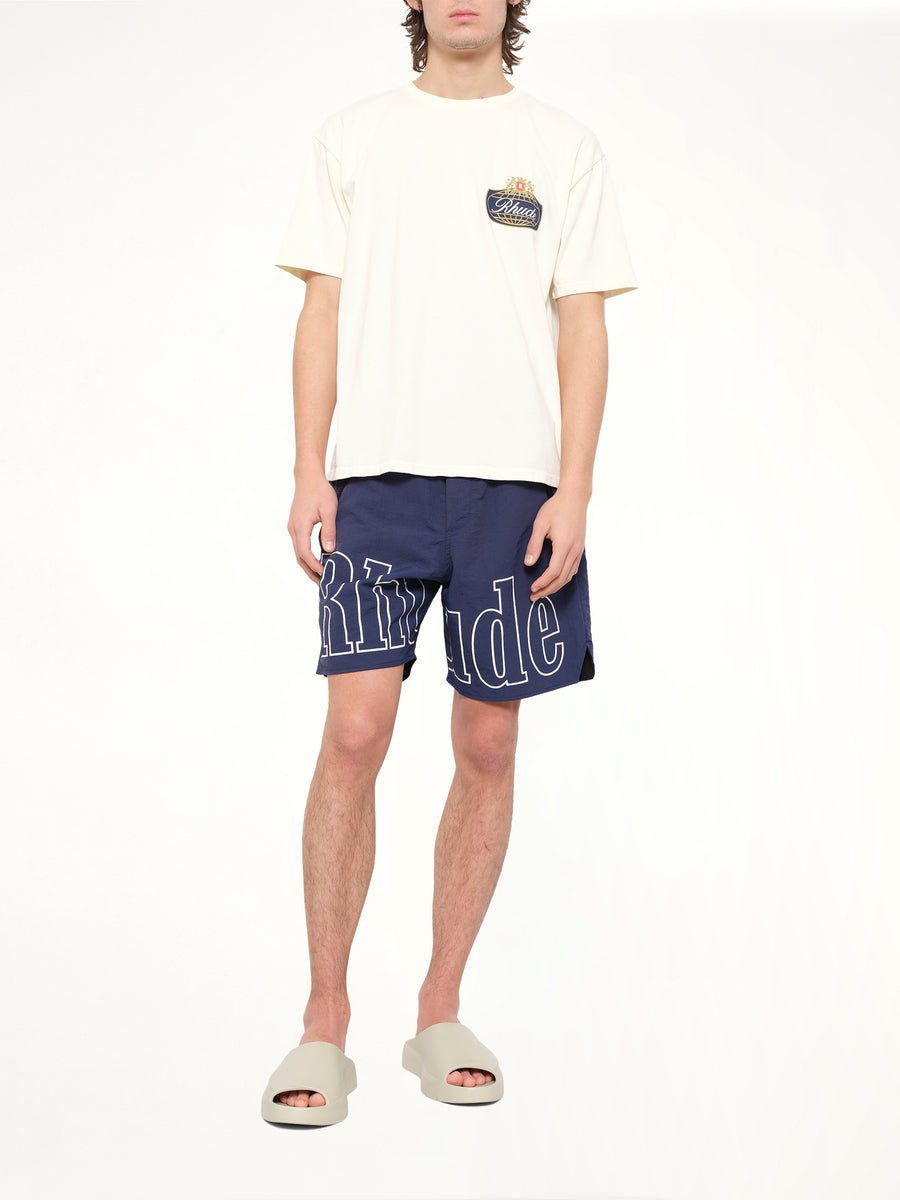 Rhude Safari Crest T-Shirt in Vintage White