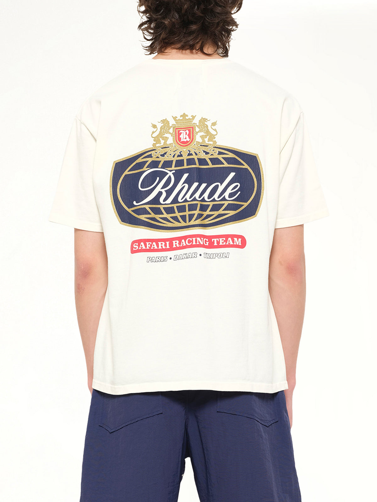 Rhude Safari Crest T-Shirt in Vintage White
