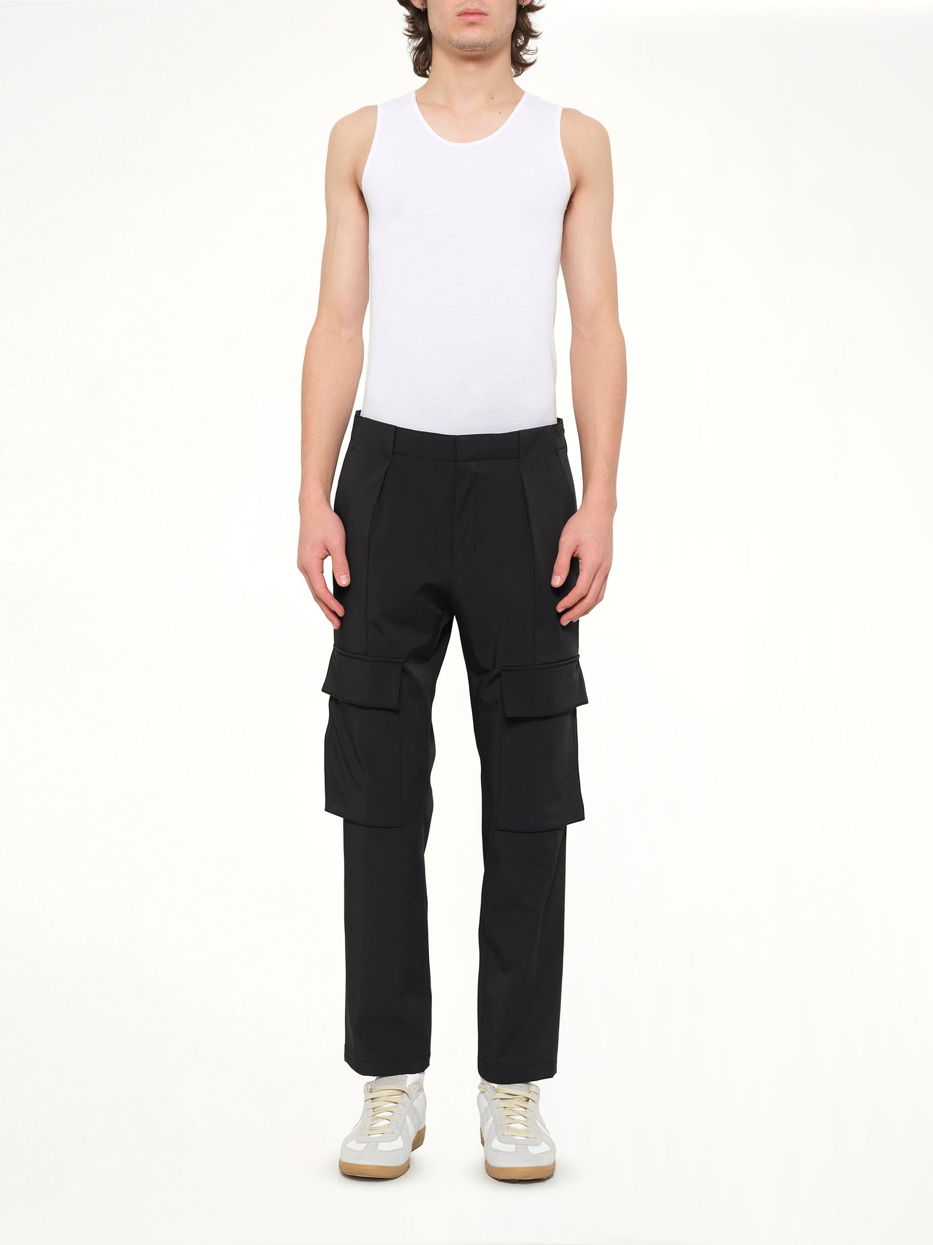 Casual Cargo Pants in Black