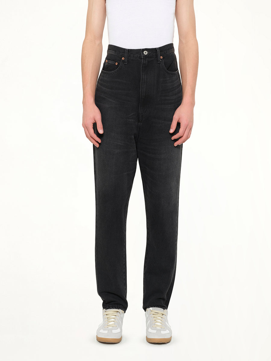 Denim Slim Pants in Black