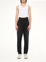 Denim Slim Pants in Black
