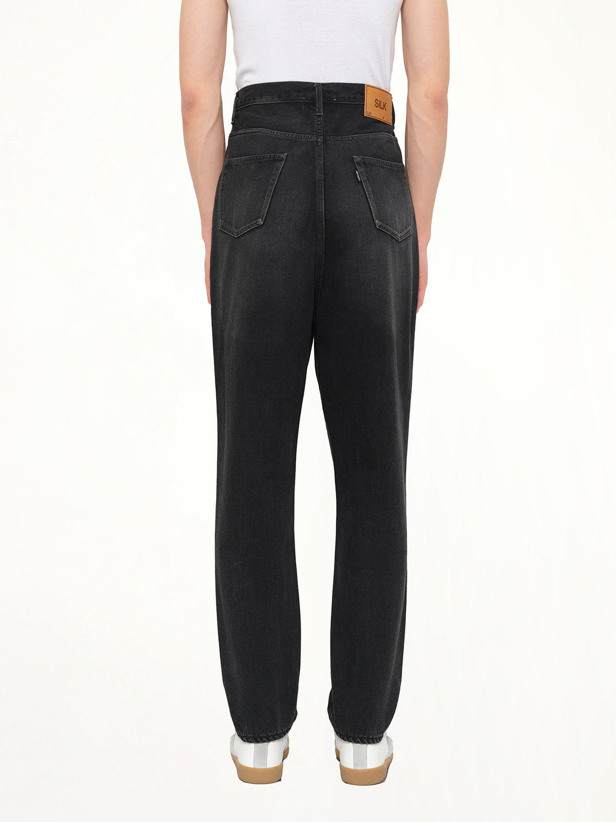 Denim Slim Pants in Black
