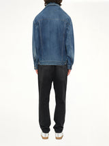 Head Drop Denim Jacket in Indigo
