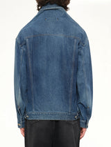Head Drop Denim Jacket in Indigo