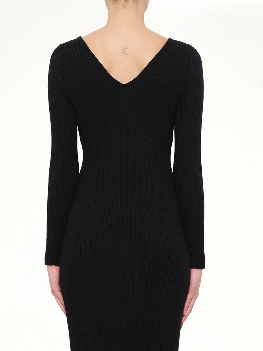 Lanvin Knit Dress in Black