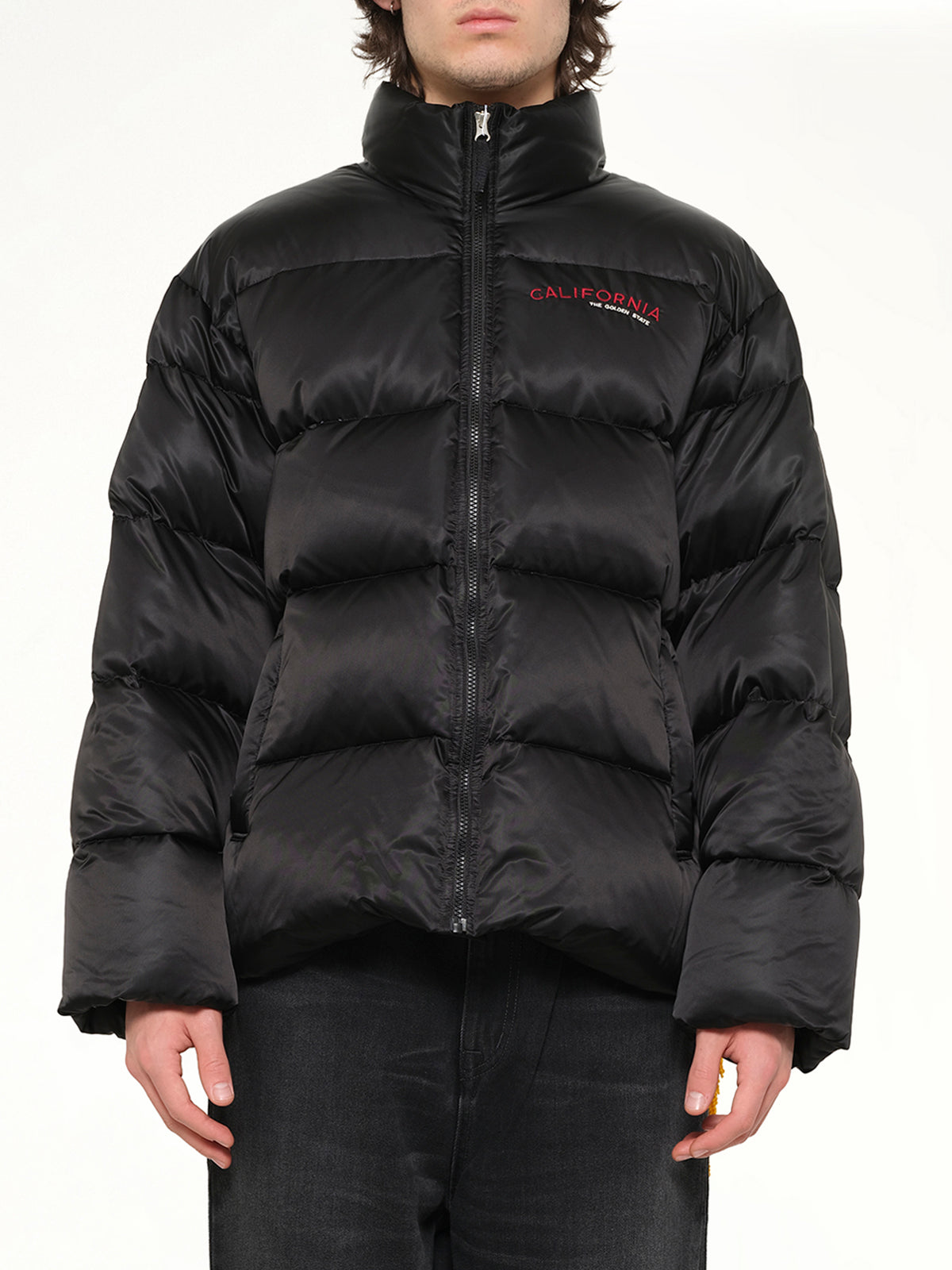 Pillow Packable Down Jacket in Black