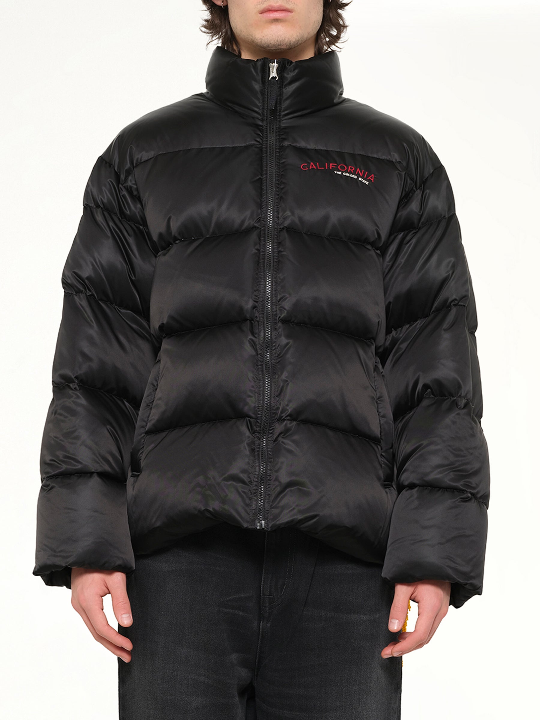 Pillow Packable Down Jacket in Black