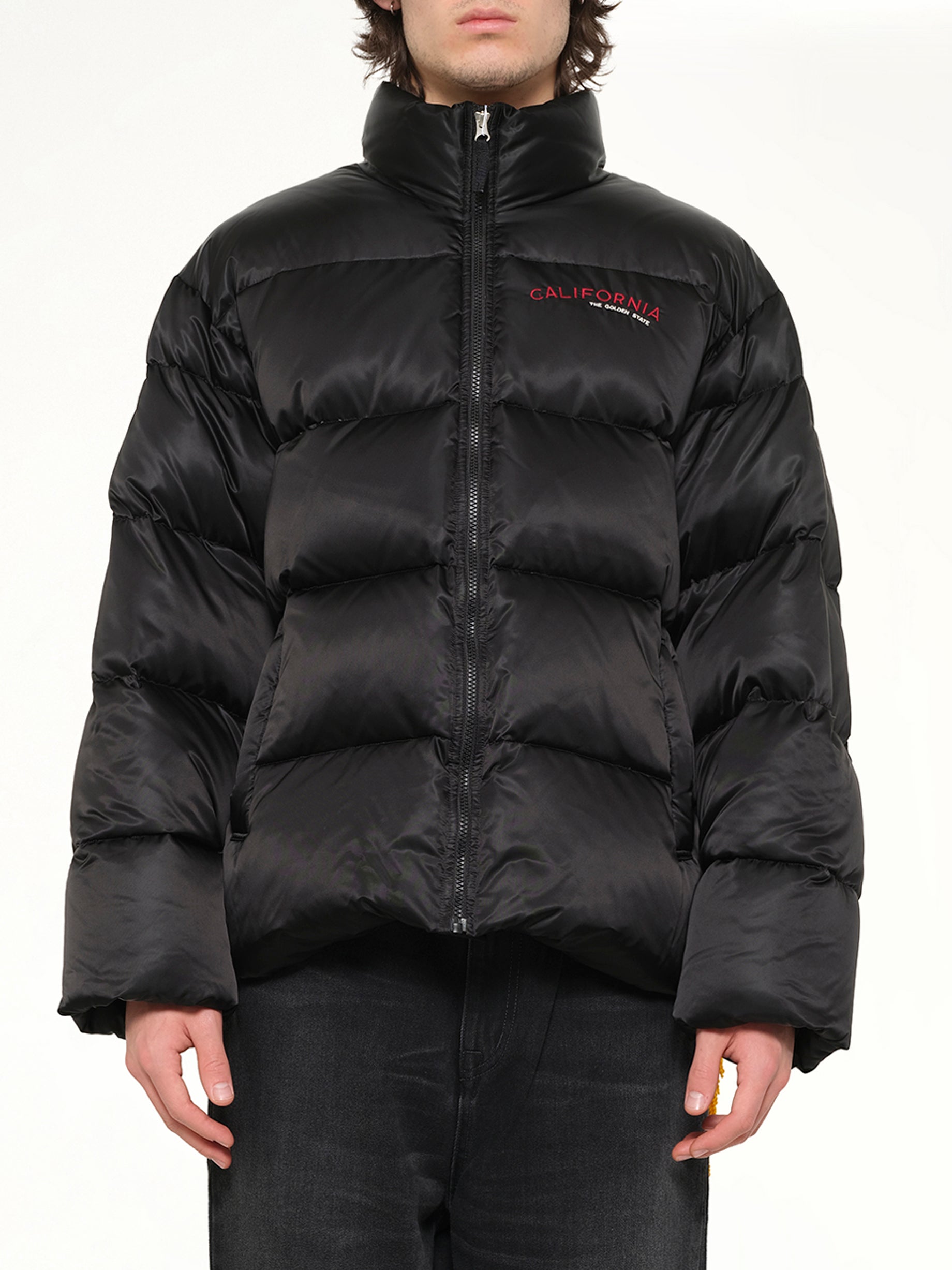 Pillow Packable Down Jacket in Black