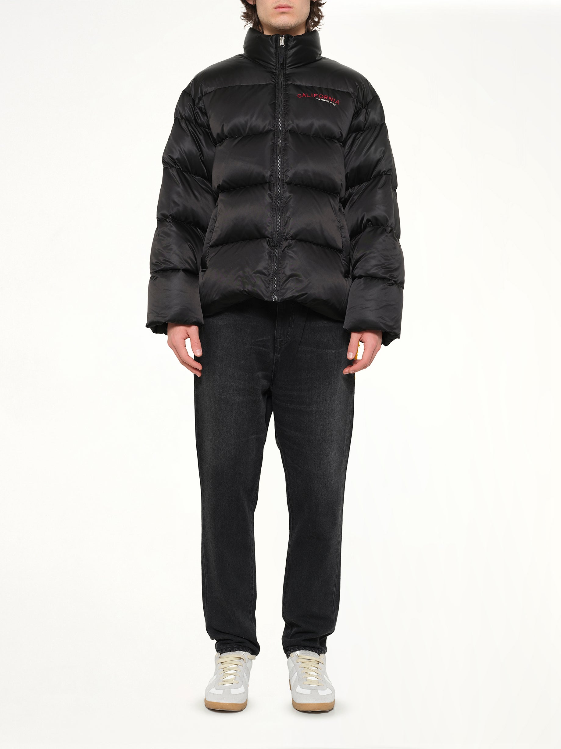Pillow Packable Down Jacket in Black
