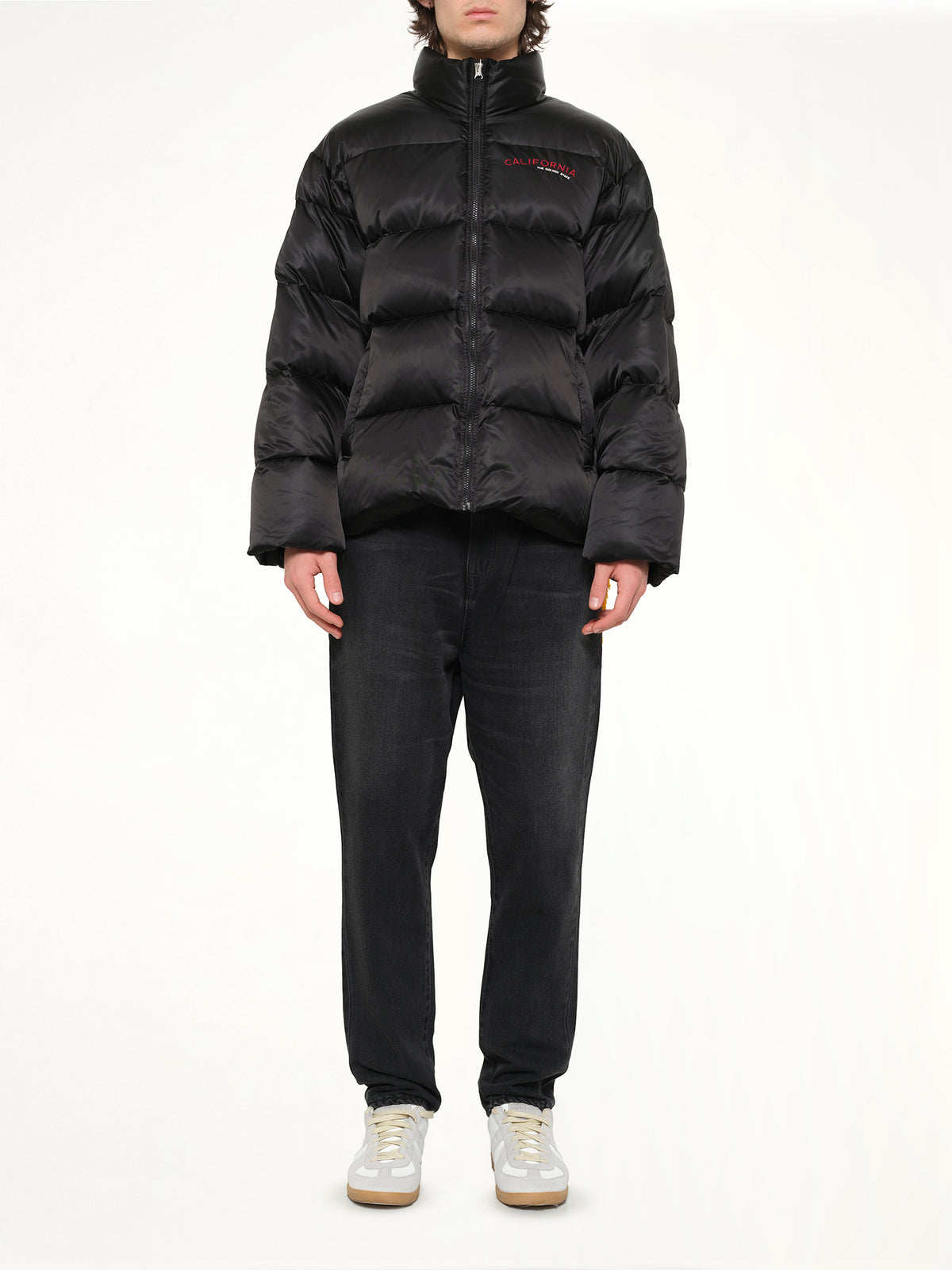 Pillow Packable Down Jacket in Black
