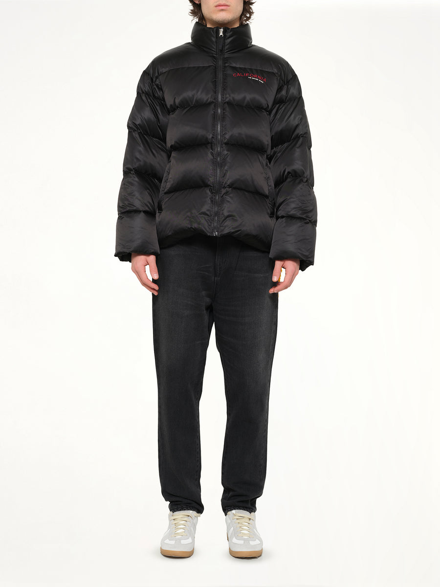 Pillow Packable Down Jacket in Black