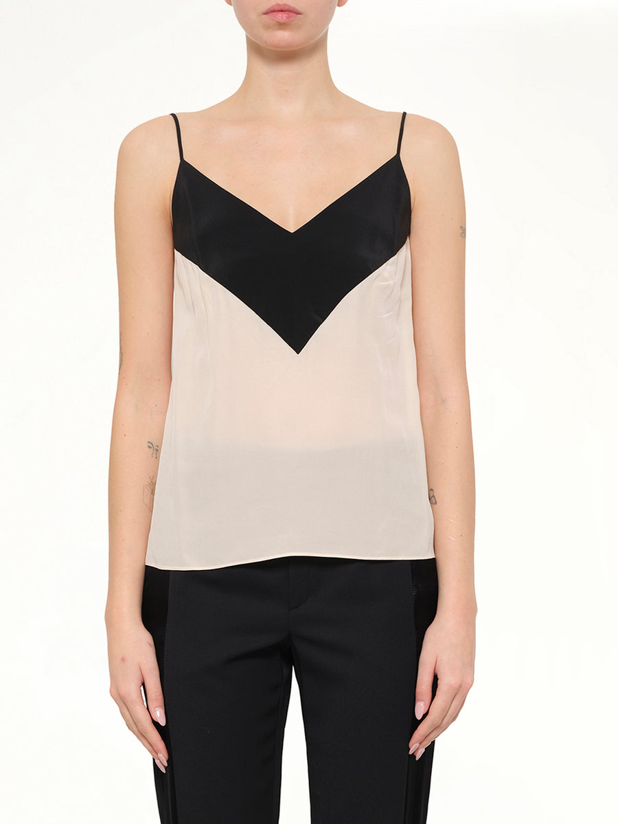 Silk Top in Powder
