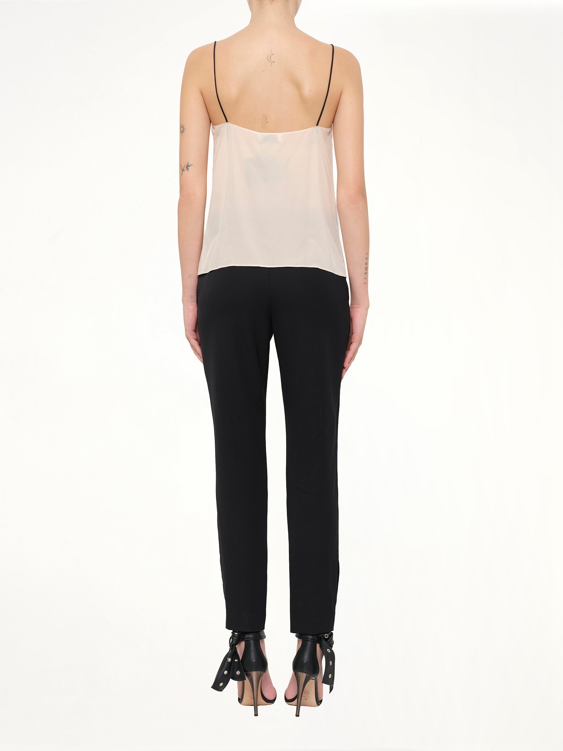 Silk Top in Powder