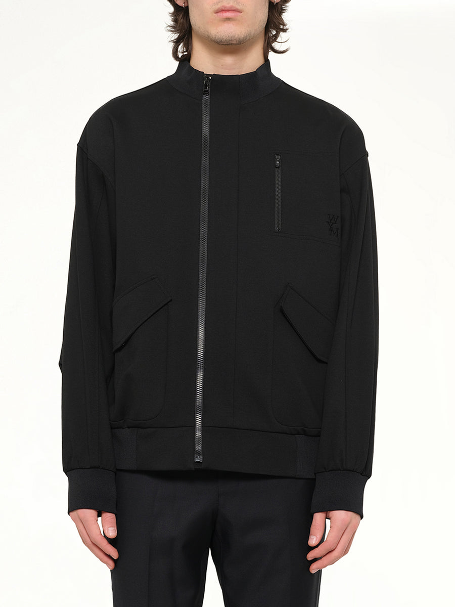 Track Jacket Jersey in Black