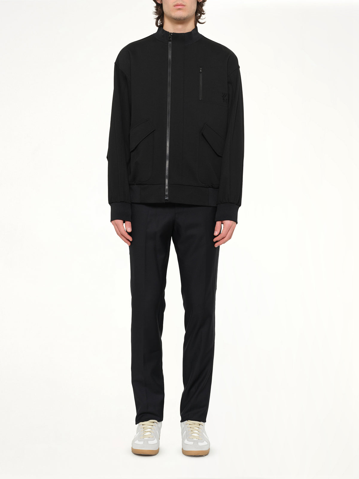 Track Jacket Jersey in Black