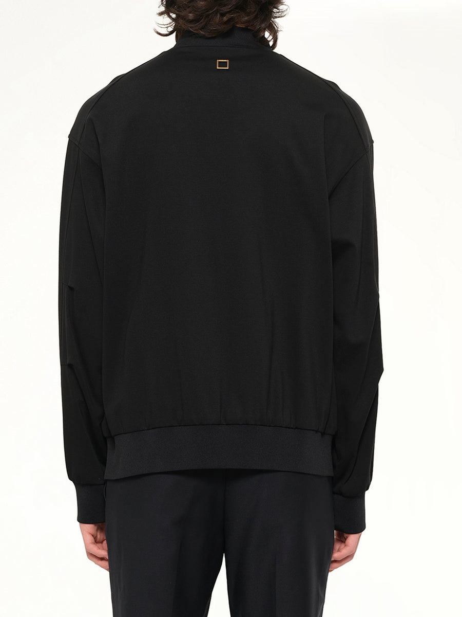 Track Jacket Jersey in Black