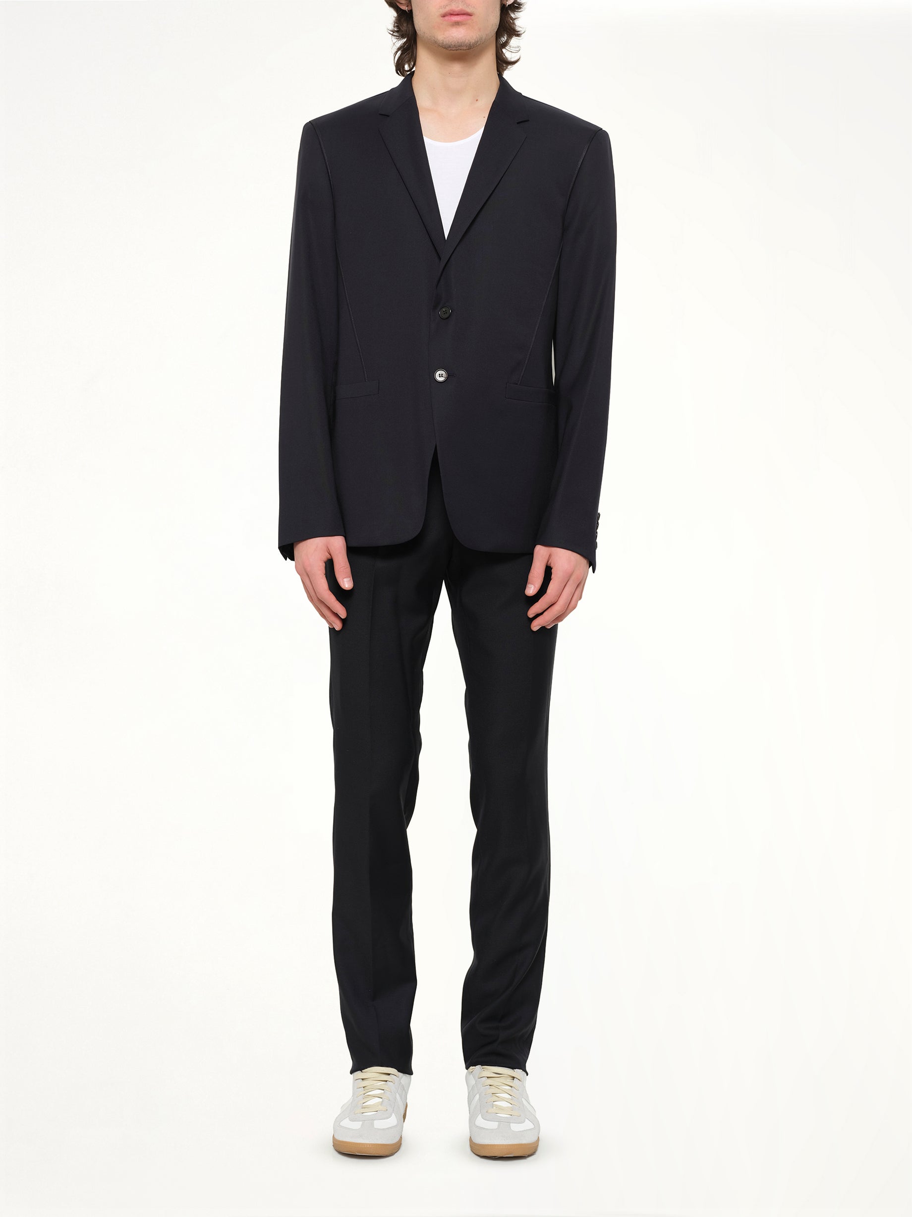 Woven Jacket in Navy