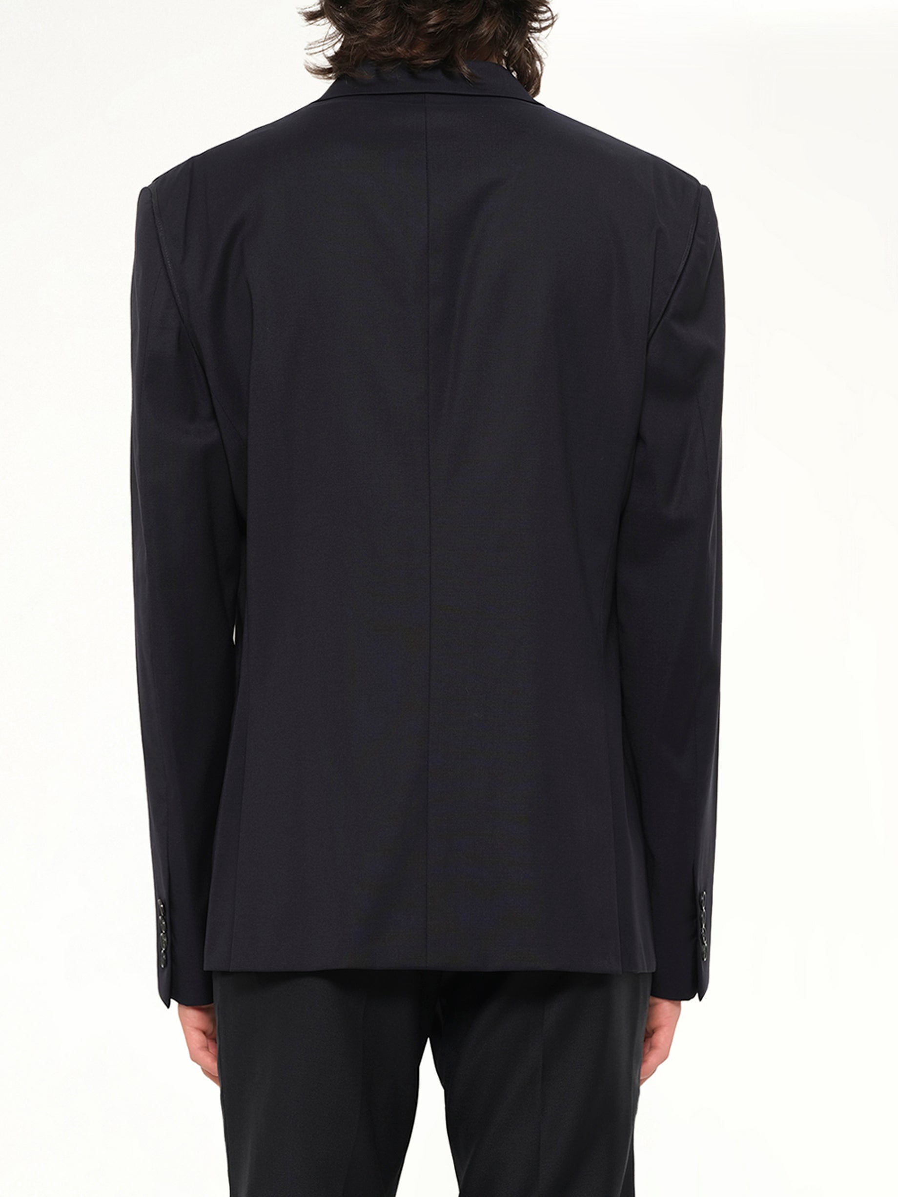 Woven Jacket in Navy
