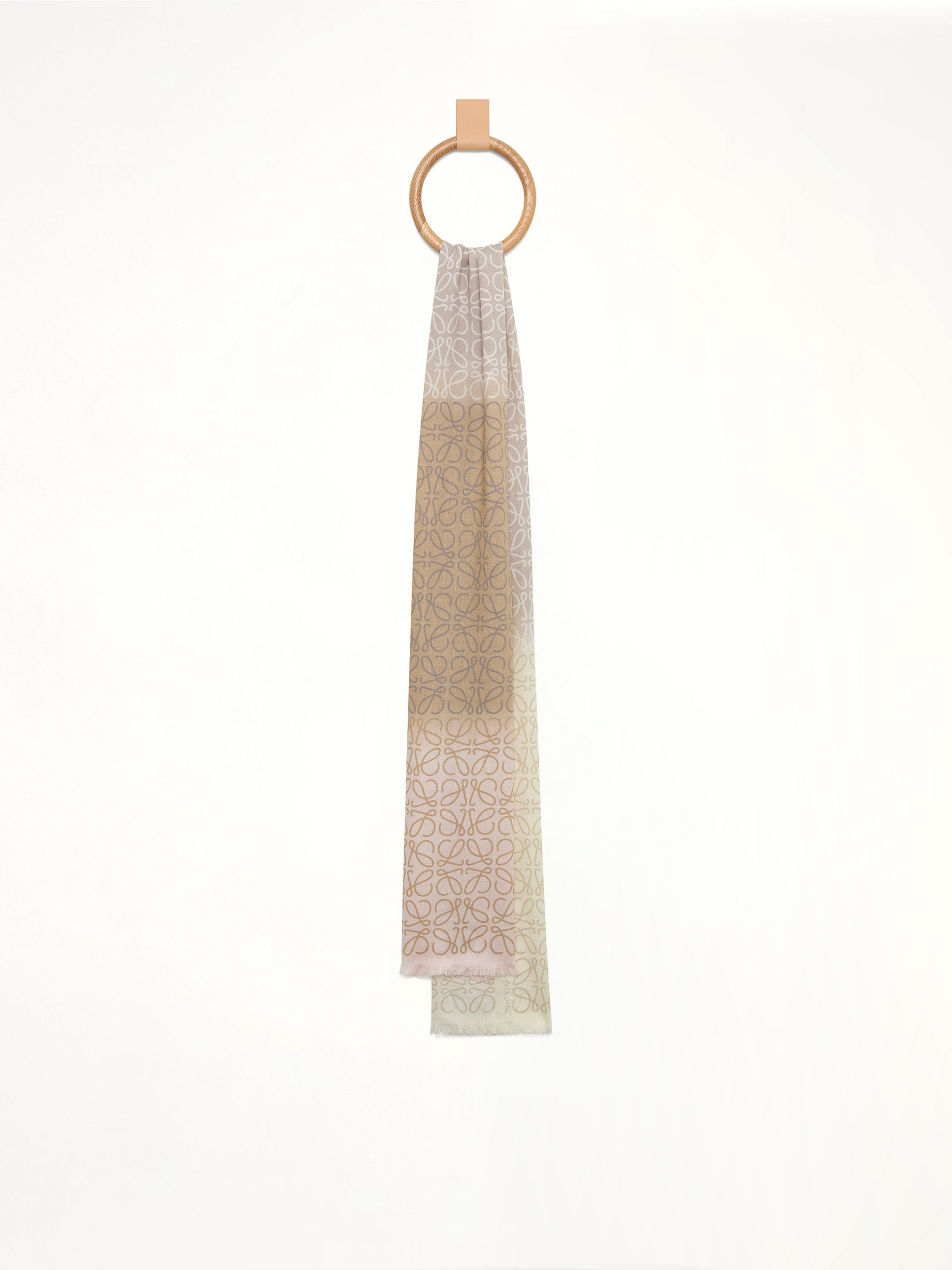 45X200 Anagram Scarf in Light Link/Beige