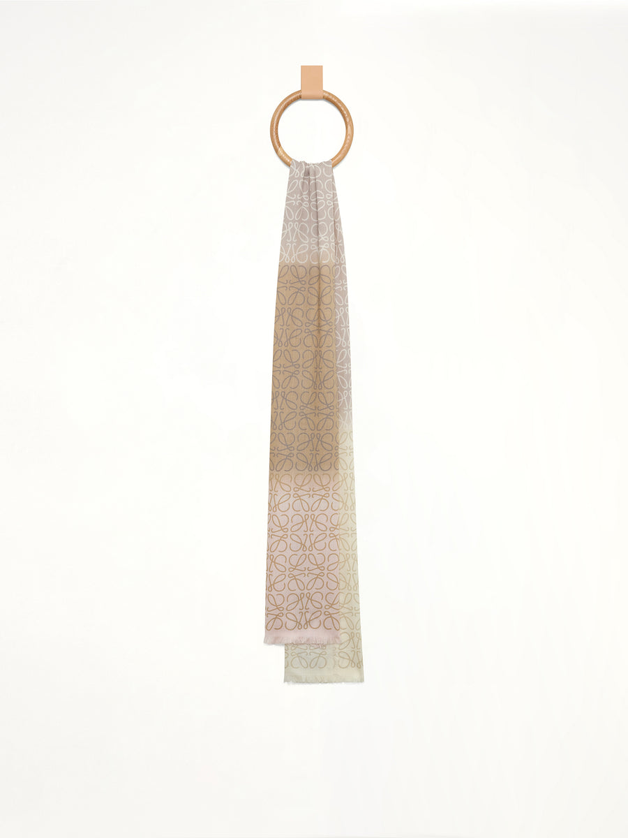 45X200 Anagram Scarf in Light Link/Beige