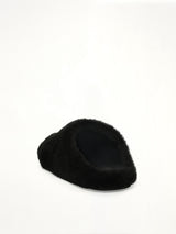 4G Shearling Slip On in Black