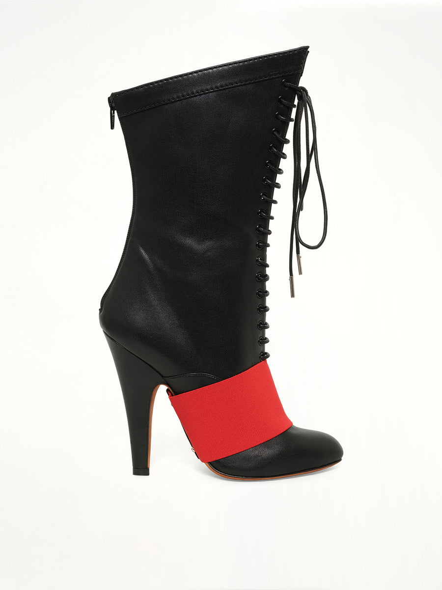 Corset 12 Elastic Boots in Black