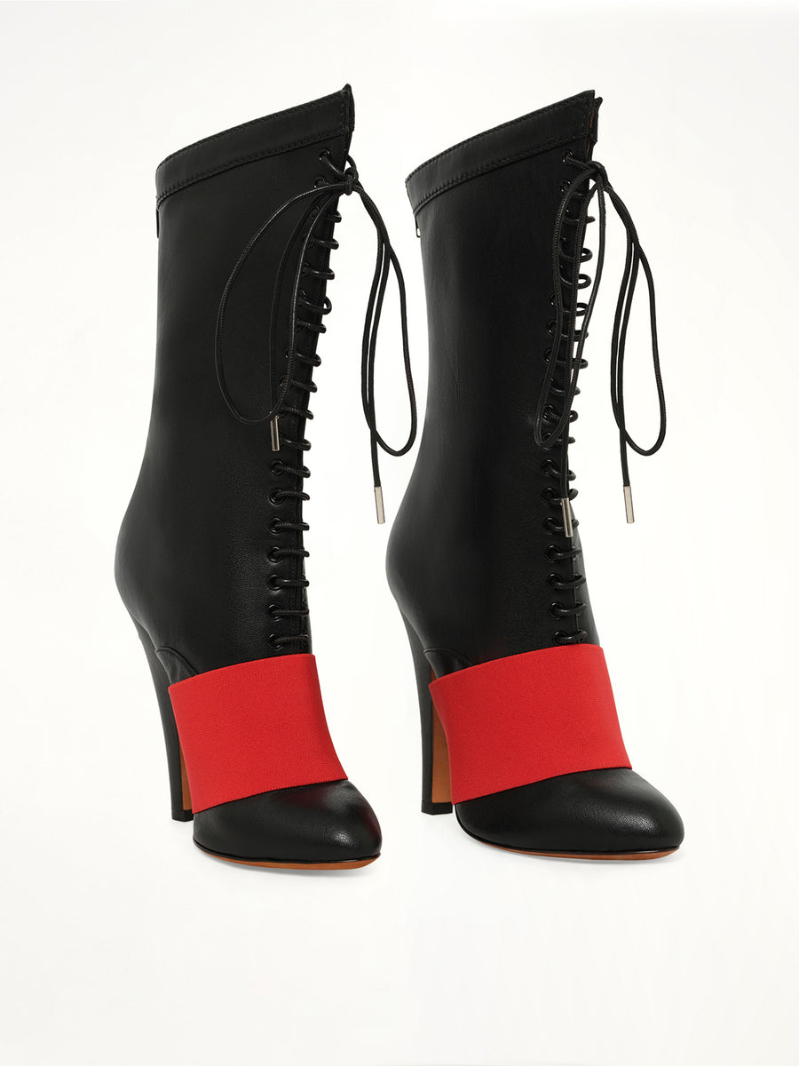 Corset 12 Elastic Boots in Black