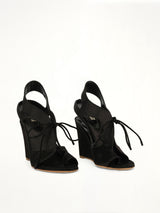 Fabric Sandal in Black