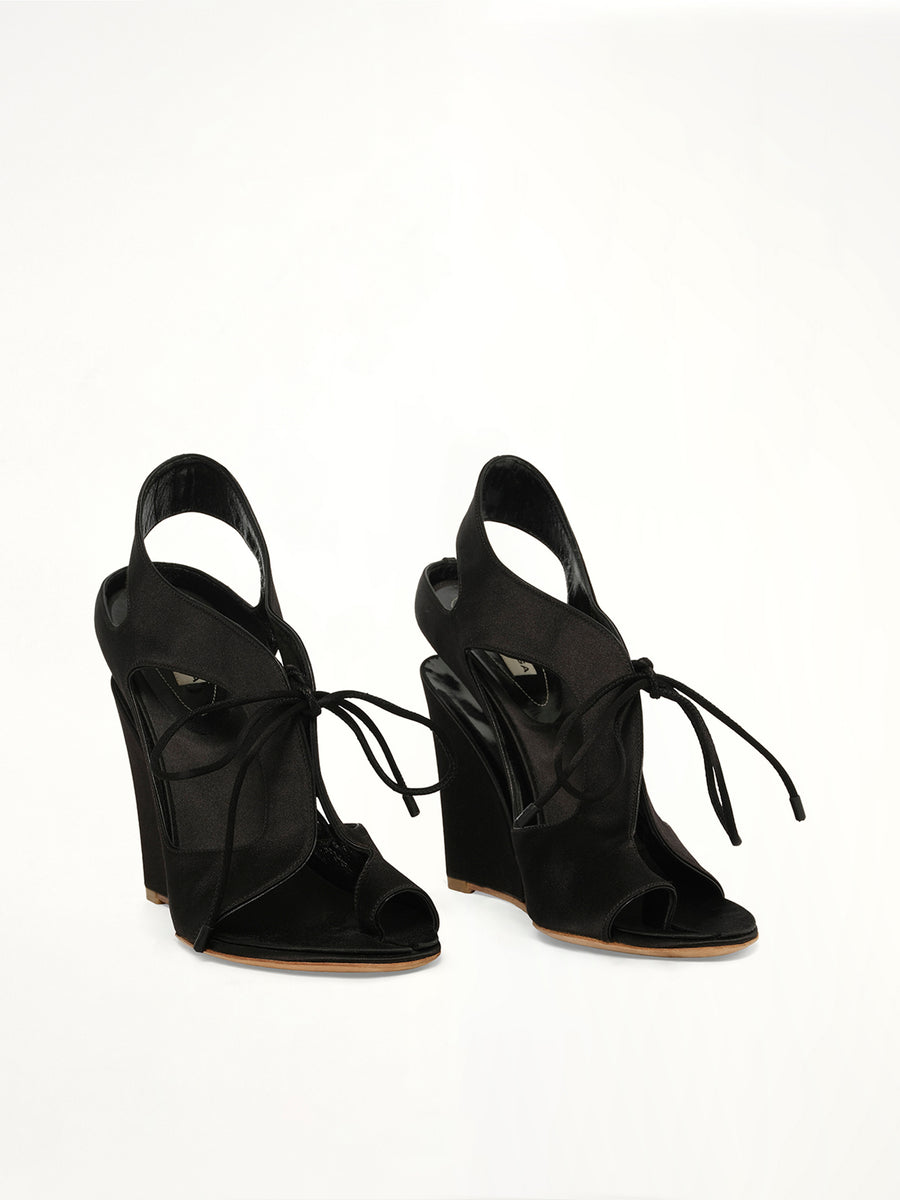 Fabric Sandal in Black