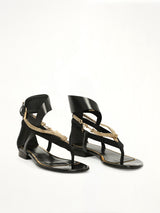Flat Sandal in Black
