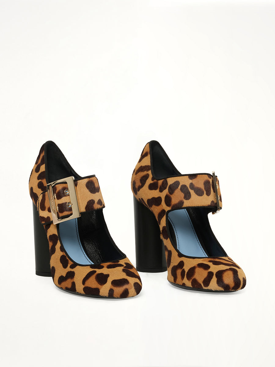 Mary Jane Pump in Natural