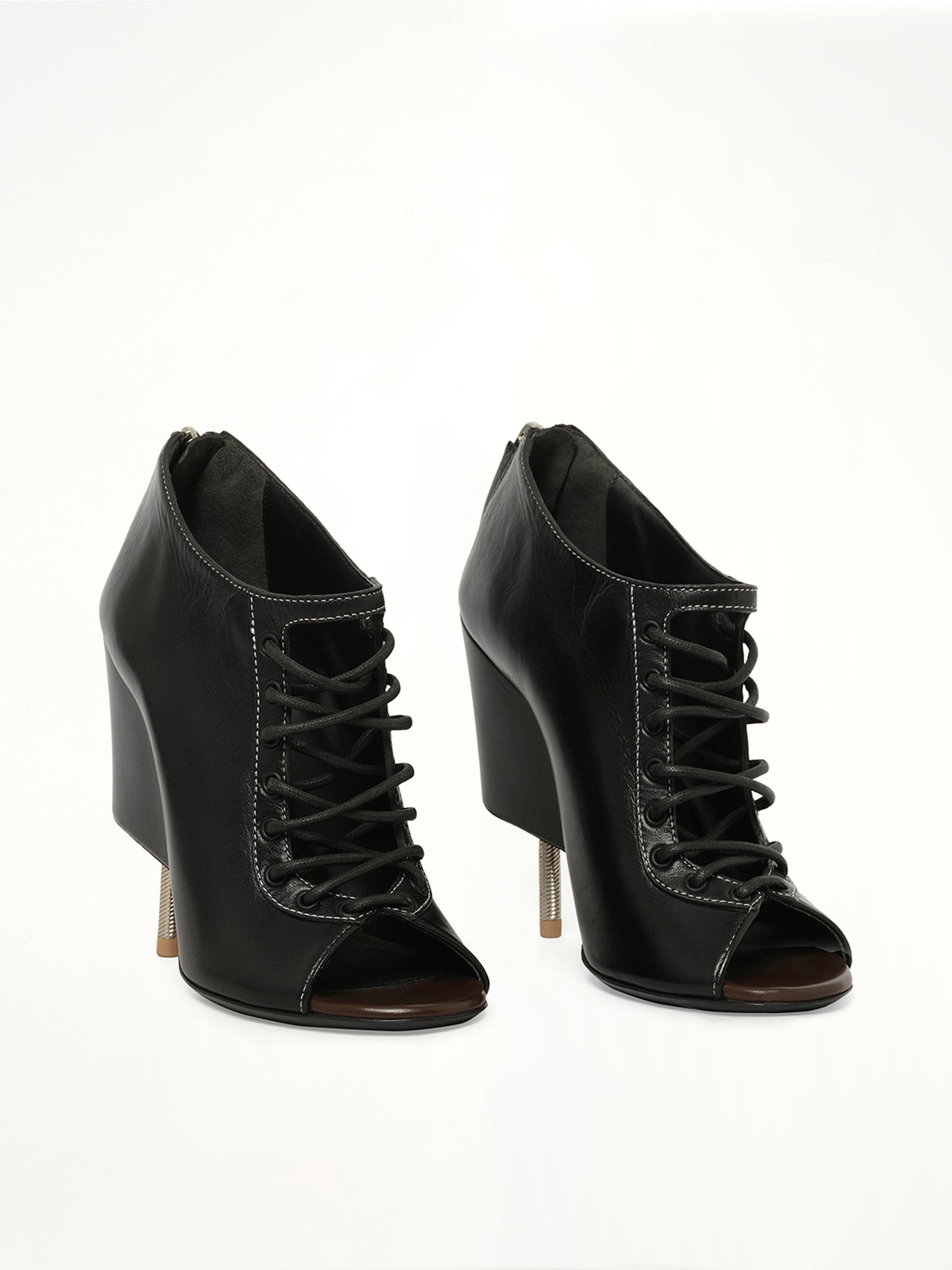 Show Lace Ankle Boots in Black