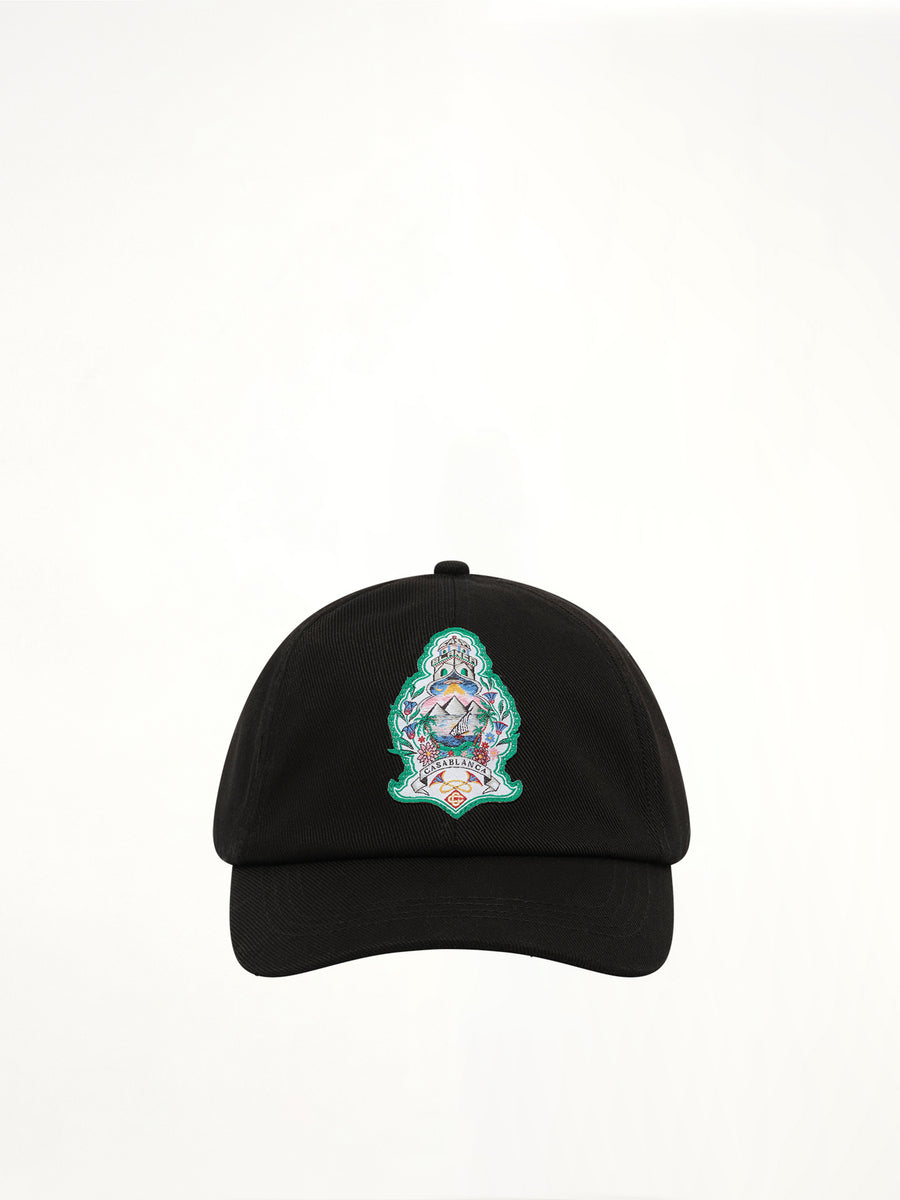 Hotel Emblem Cap in Black