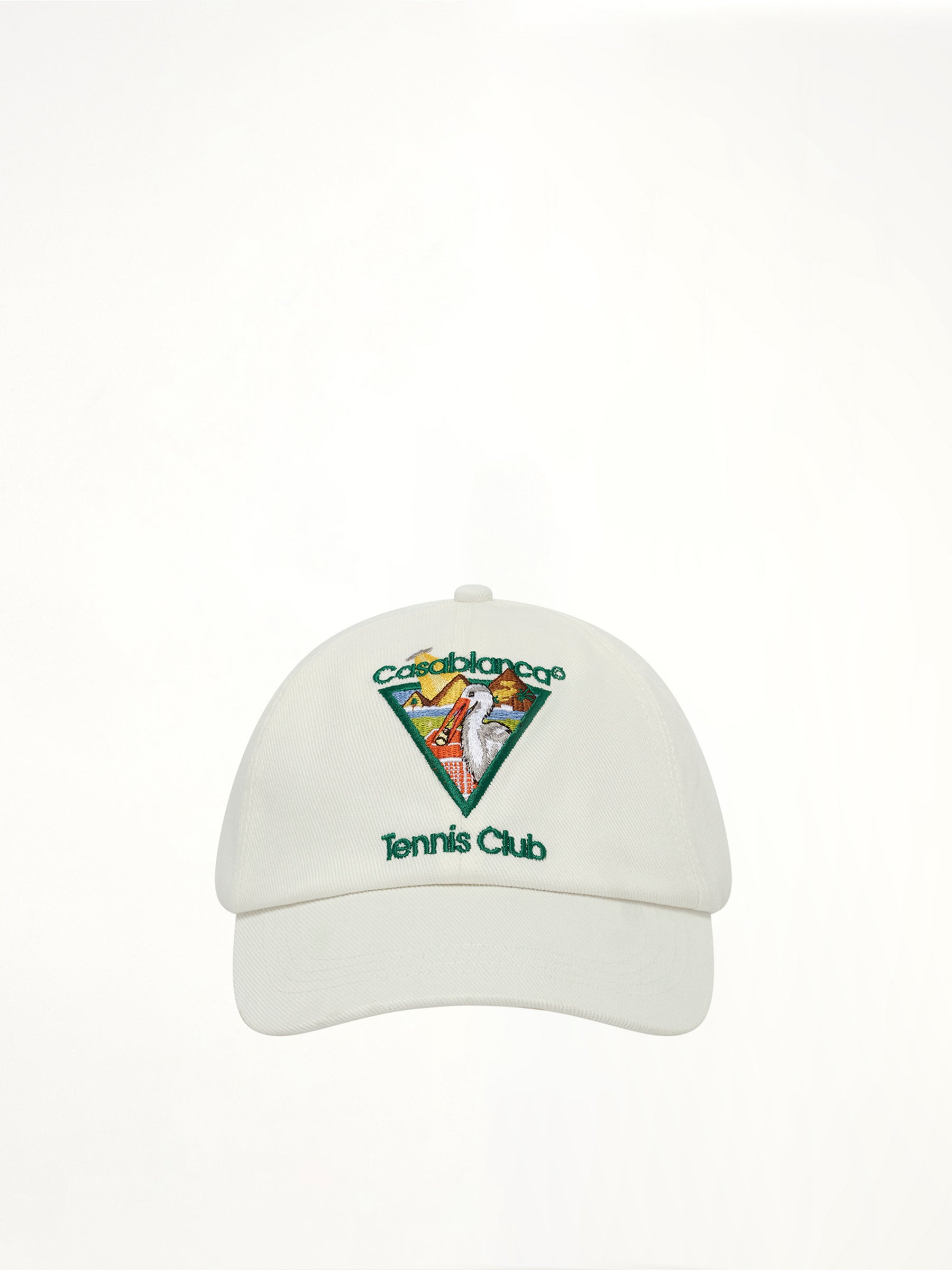 Pyramid Abduction Tennis Cap in White