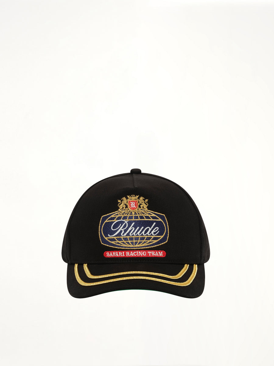 Rhude Safari Crest Hat in Black/Navy