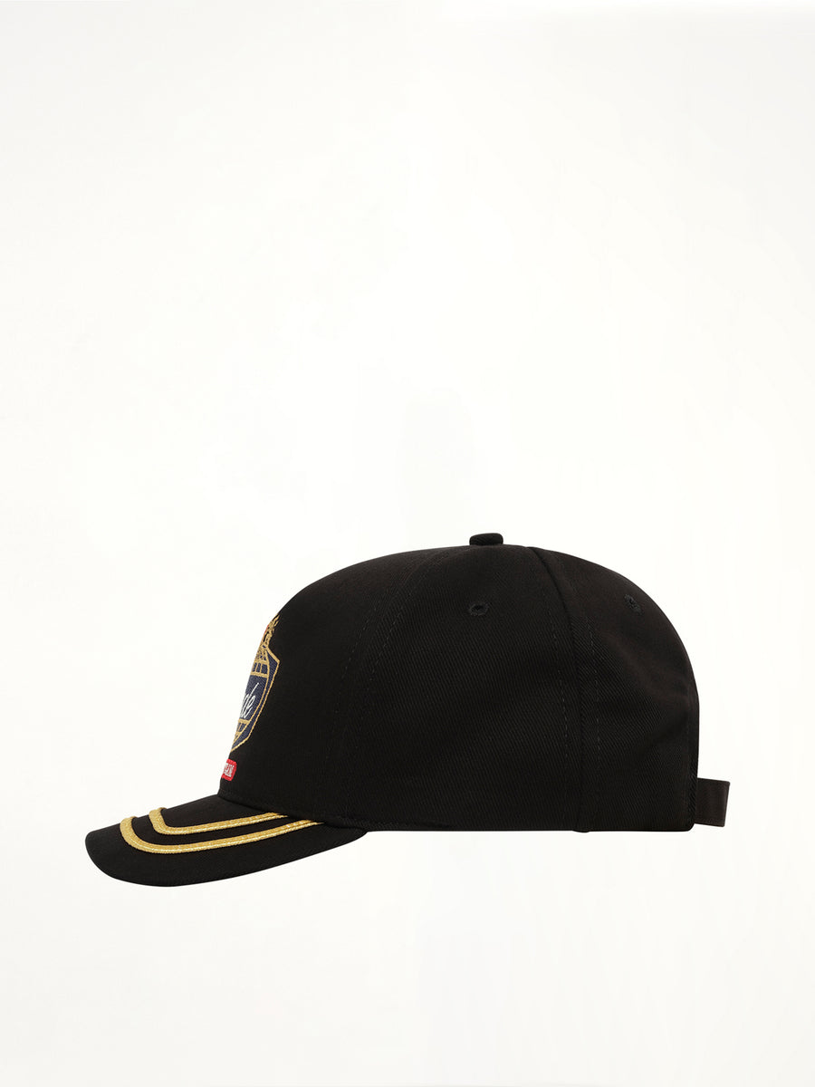 Rhude Safari Crest Hat in Black/Navy
