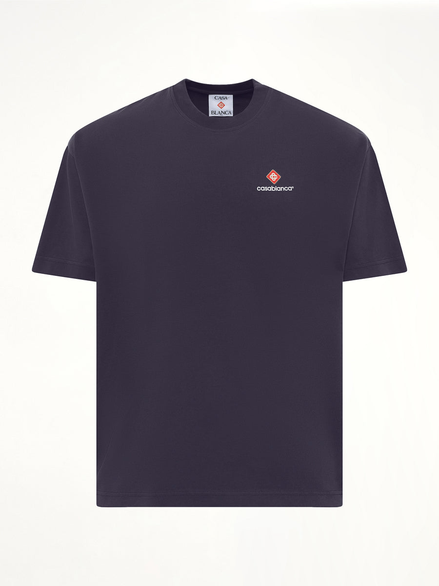 Casablanca Sports Oversized T-Shirt in Navy