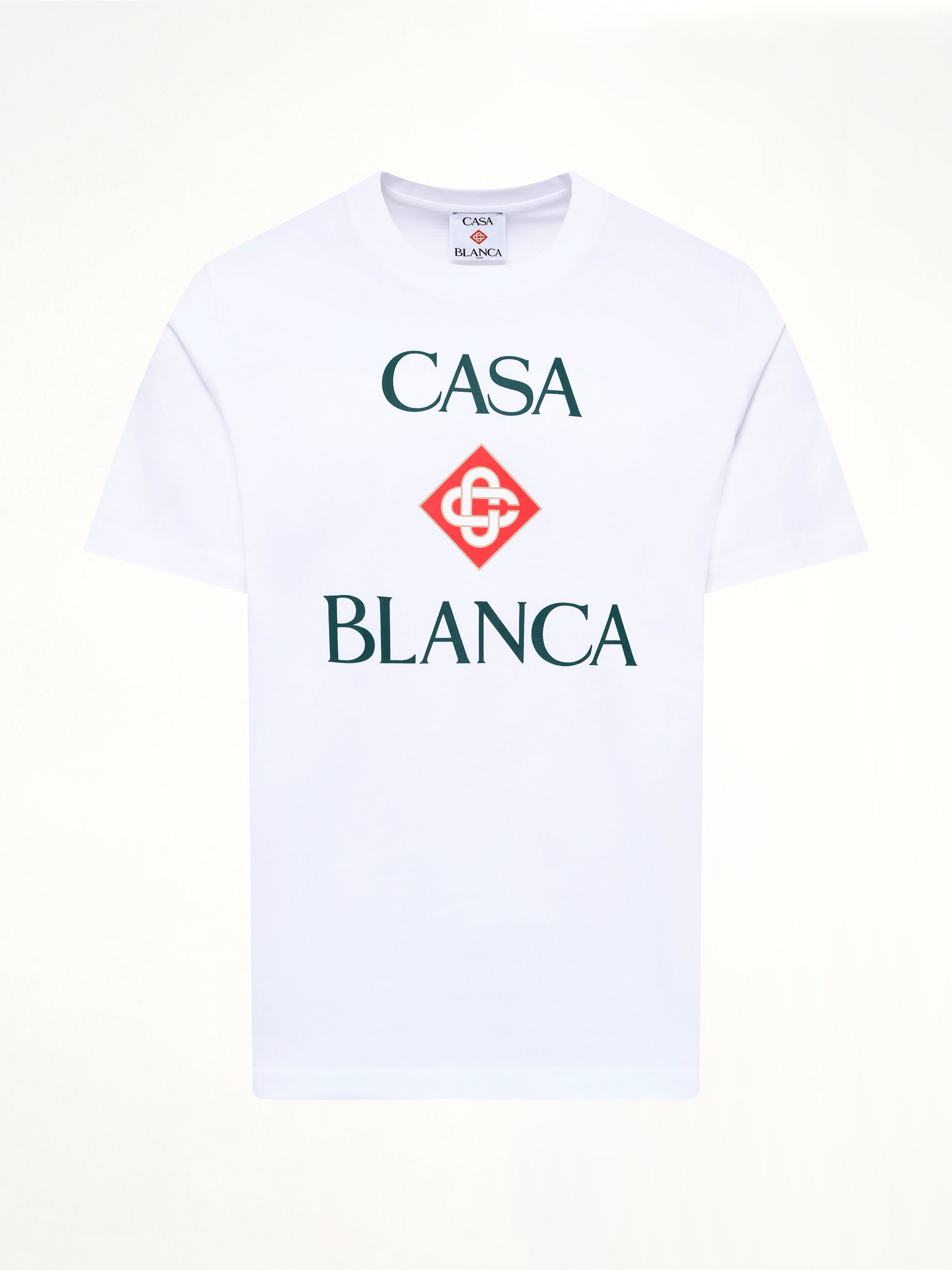 Casablanca Stacked Classic T-Shirt in White