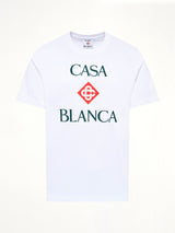 Casablanca Stacked Classic T-Shirt in White