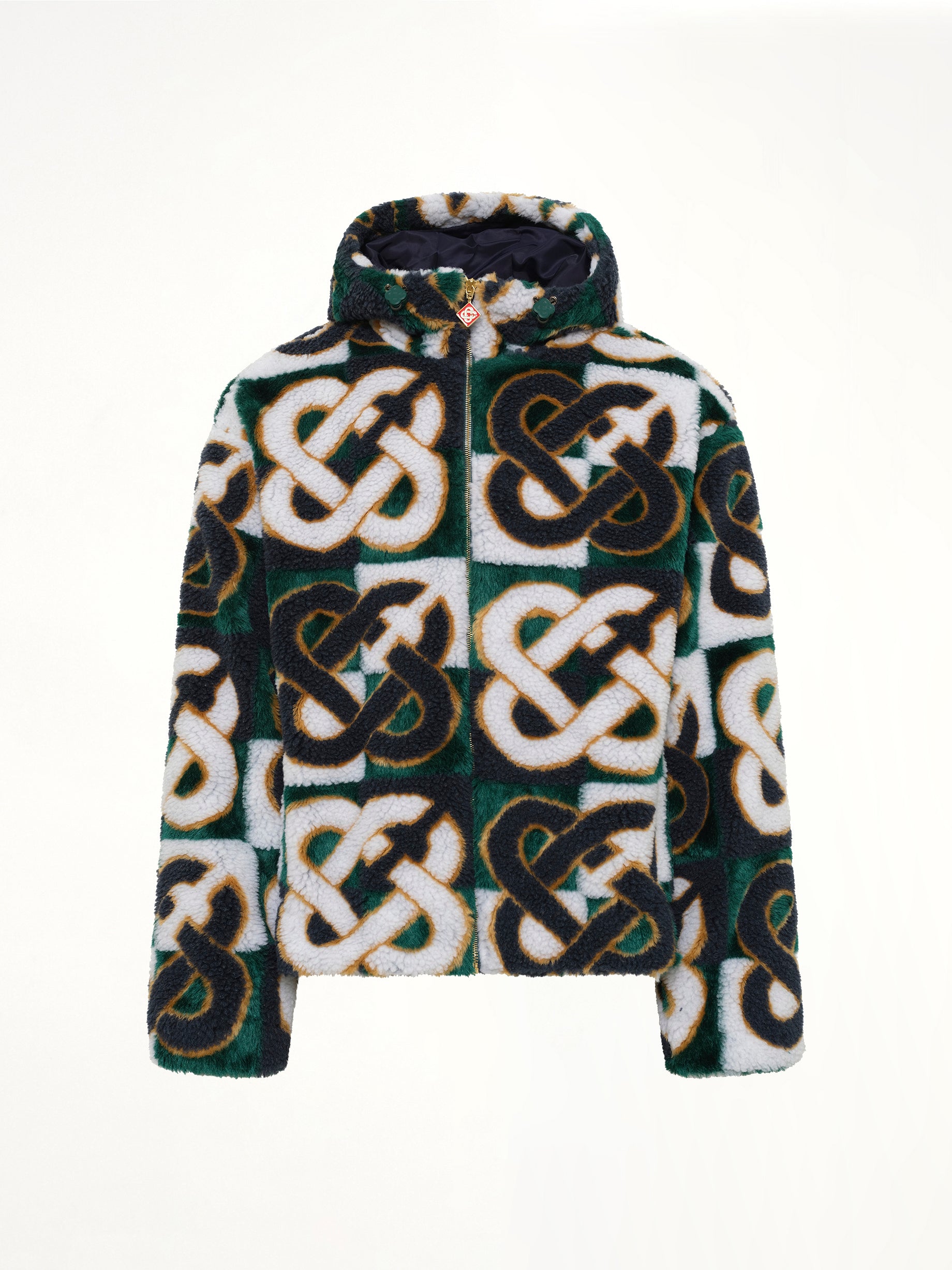 Fleece Casablanca Monogram Jacket in Green